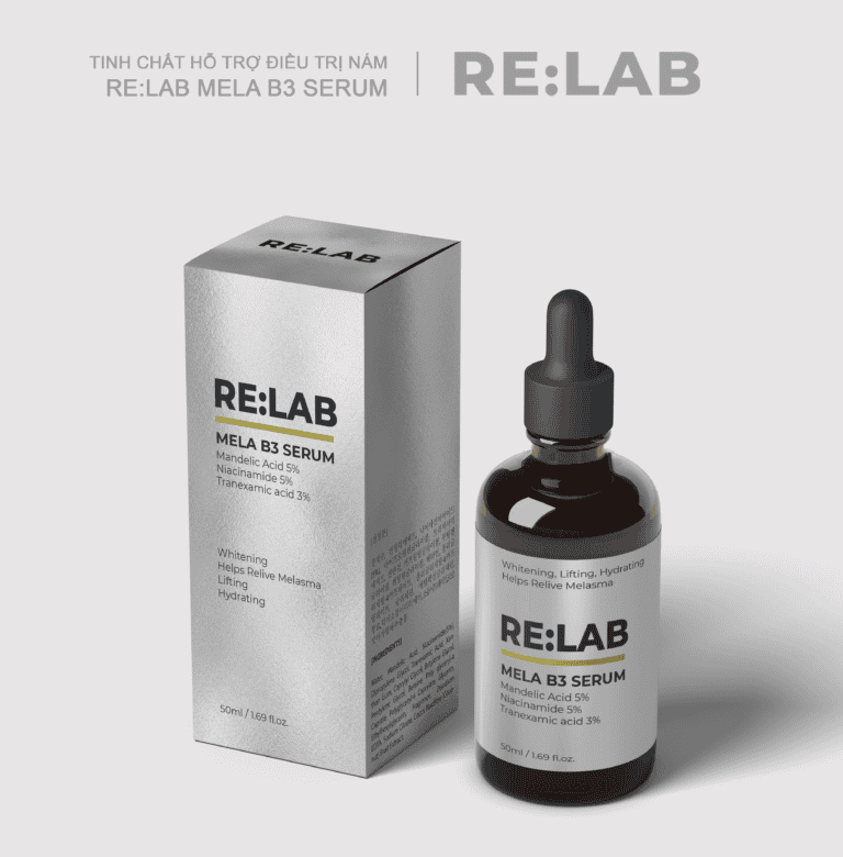 Tinh chất hỗ trợ điều trị nám – RE:LAB Mela B3 Serum 50ml serum dưỡng trắng mờ thâm sạm nám da