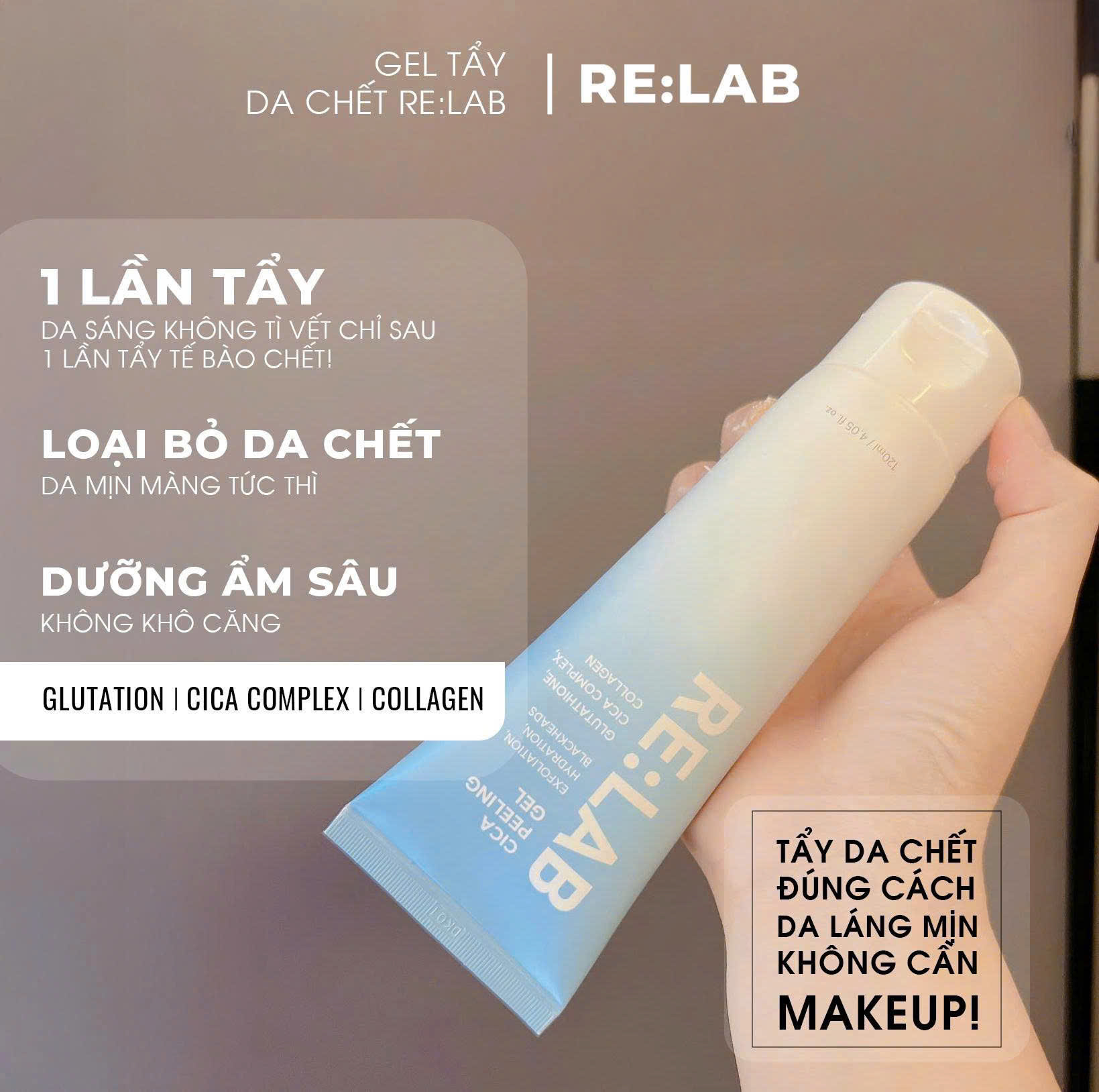GEL TẨY DA CHẾT RE:LAB CICA PEELING GEL 120ml