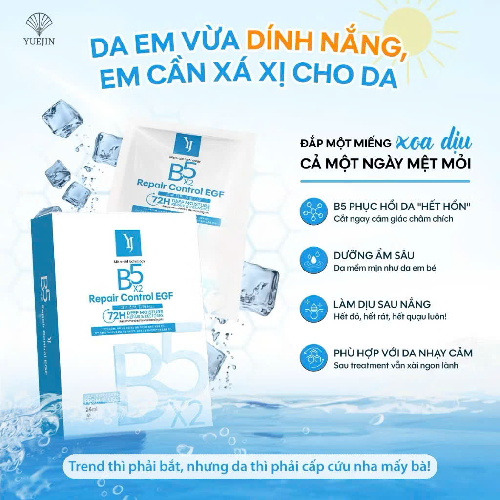 Chi tiết Mặt Nạ Yuejin B5 Repair Control EGF 25ml Dưỡng Ẩm Phục Hồi Da